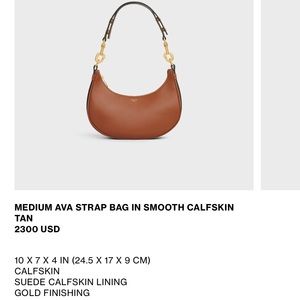 *Authentic Celine Ava Bag*